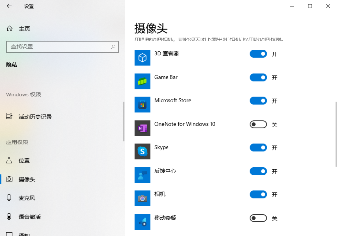 应用访问权限