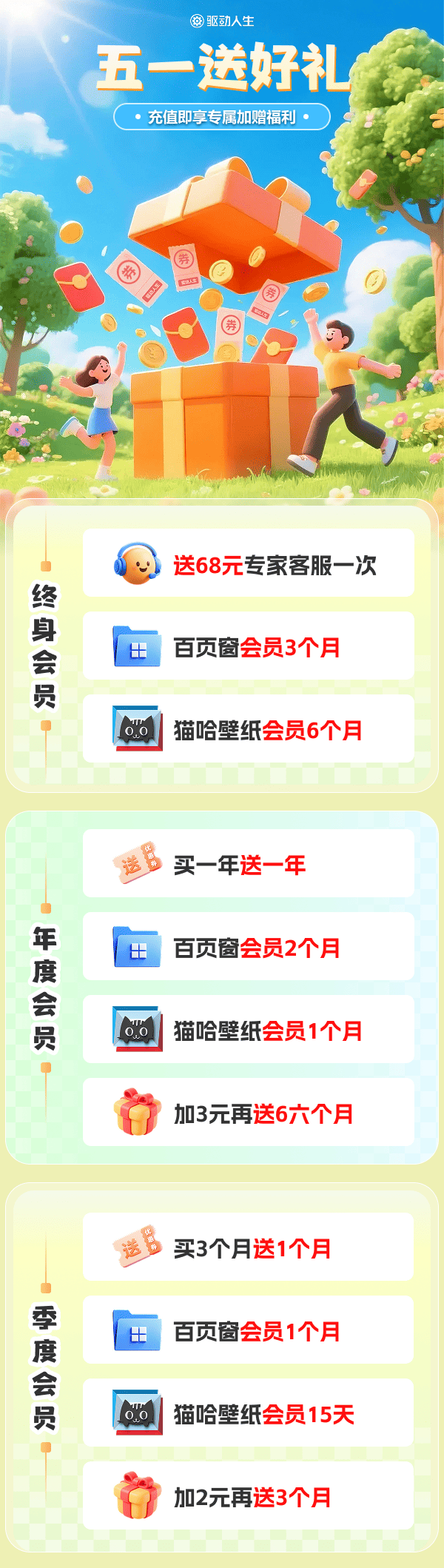 驱动人生五一活动