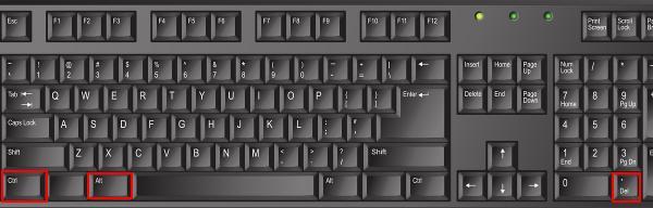 按下Ctrl+Alt+Delete