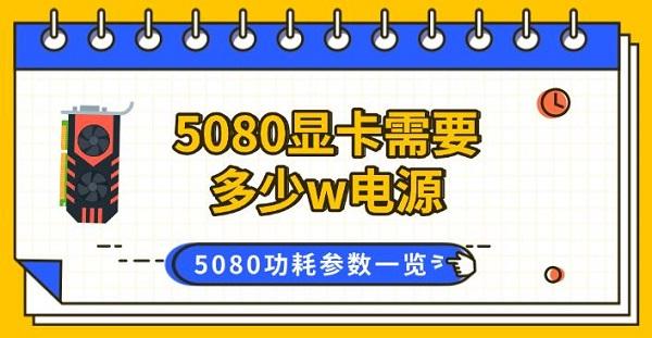 5080显卡需要多少w电源，5080功耗参数一览
