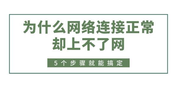 为什么网络连接正常却上不了网