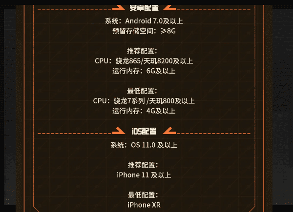 晴空之下移动端配置要求