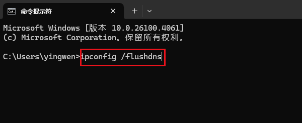 刷新DNS缓存