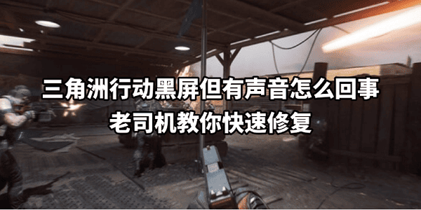 三角洲行动黑屏但有声音怎么回事 老司机教你快速修复