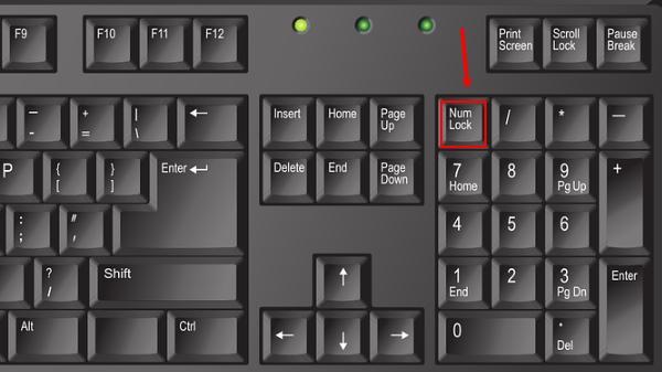 “Num Lock”键