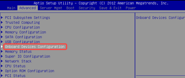 在 BIOS 里禁用不必要的设备