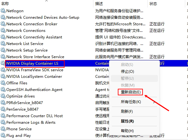 检查NVIDIA服务是否开启