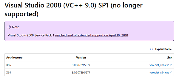 重新安装Microsoft Visual C++ 2008运行库 重新安装Microsoft Visual C++ 2008运行库