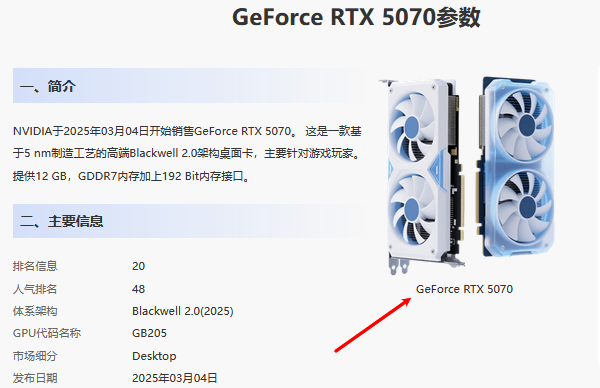 RTX 5070 RTX 5070