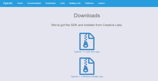 重新安装OpenAL官方运行库