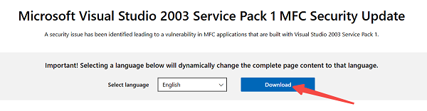 安装 Microsoft Visual C++ 2003 运行库