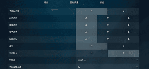 游戏内画质取舍