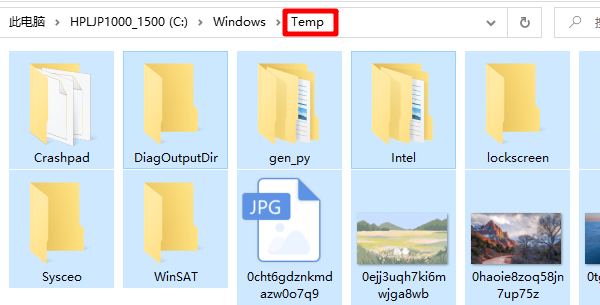 删除temp下所有文件