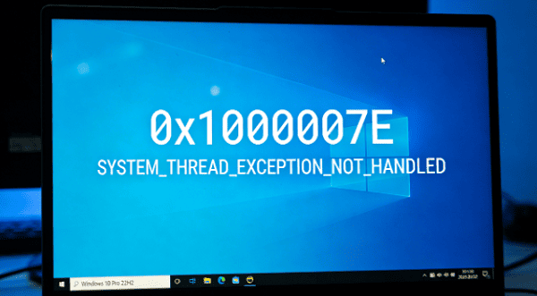 0x1000007E蓝屏错误代码
