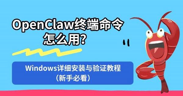 OpenClaw终端命令怎么用？Windows详细安装与验证教程（新手必看）