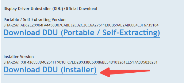 Download DDU (Installer)