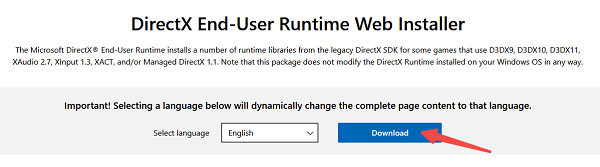安装或更新DirectX组件