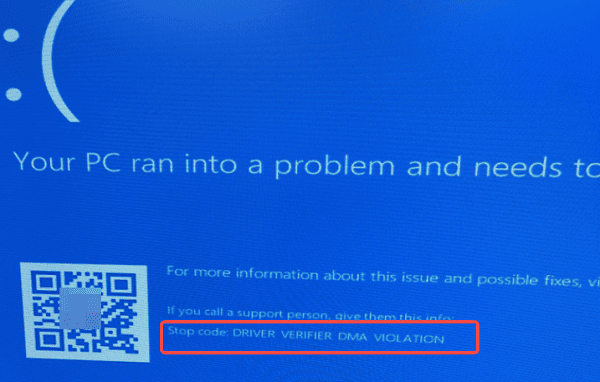 Driver Verifier DMA Violation蓝屏常见原因