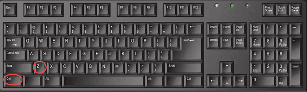 Ctrl+Z快捷键撤销 Ctrl+Z快捷键撤销