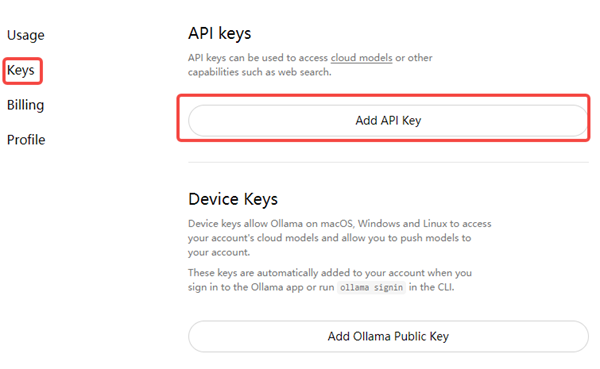 获取API Key 获取API Key
