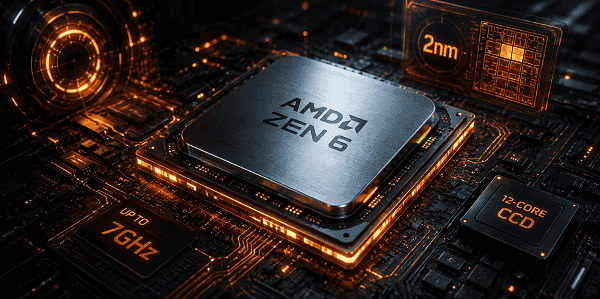 AMD Zen 6桌面处理器重磅曝光:2nm制程+12核CCD+7GHz AMD Zen 6桌面处理器重磅曝光:2nm制程+12核CCD+7GHz