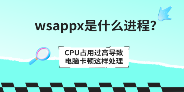 wsappx是什么进程?CPU占用过高导致电脑卡顿这样处理 wsappx是什么进程?CPU占用过高导致电脑卡顿这样处理