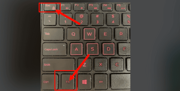 使用Fn+功能键组合解除锁定