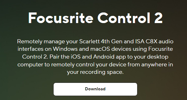 Focusrite Control