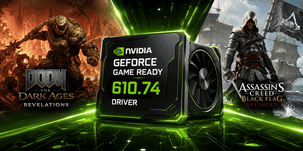 英伟达发布 GeForce Game Ready 610.74 驱动：支持《毁灭战士》《刺客信条》