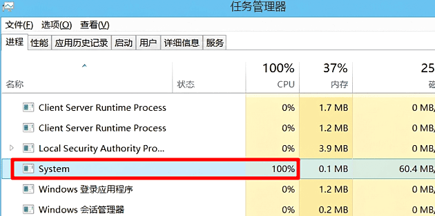 System进程占用100%