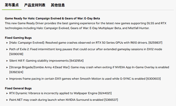三大新作首发Game Ready支持 三大新作首发Game Ready支持