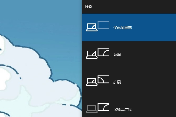 切换投影显示模式 切换投影显示模式