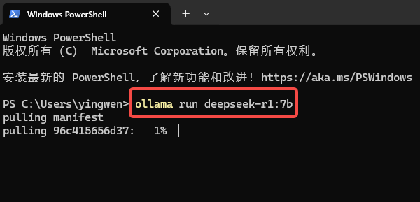 拉取并运行模型