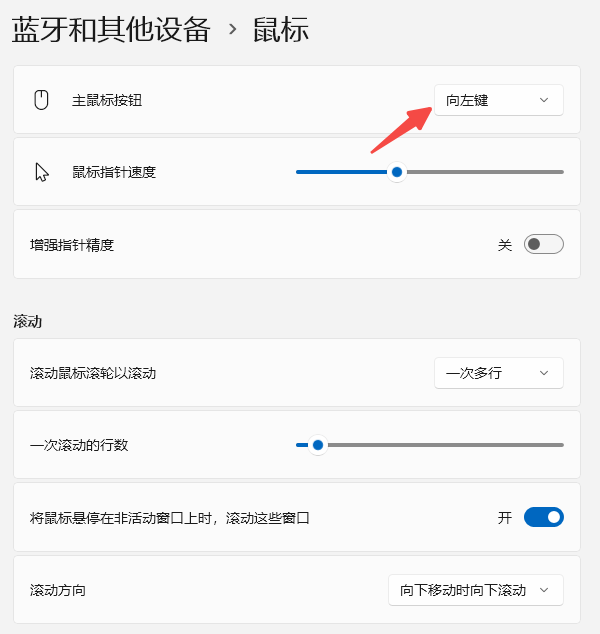 主鼠标按钮