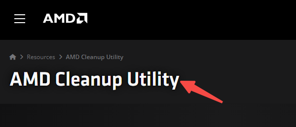 下载AMD Cleanup Utility