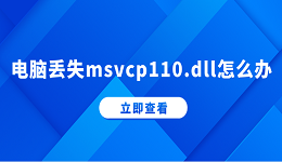 电脑丢失msvcp110.dll怎么办 msvcp100.dll丢失的解决方法