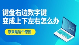 键盘右边数字键变成上下左右怎么办 原来是这个原因！