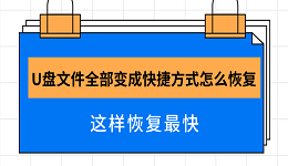 U盘文件全部变成快捷方式怎么恢复 这样恢复最快