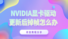 NVIDIA英伟达驱动更新后掉帧怎么办 5分钟教你完成修复！