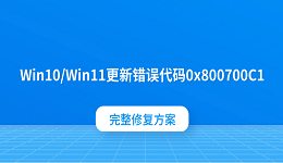 Win10/Win11更新错误代码0x800700C1？完整修复方案