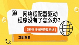 网络适配器驱动程序没有了怎么办？5种方法快速恢复网络