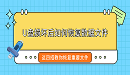 U盘损坏后如何恢复数据文件？这四招教你恢复重要文件