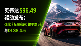 英伟达596.49驱动发布：优化《极限竞速：地平线6》与DLSS 4.5