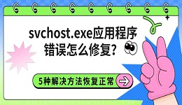 svchost.exe应用程序错误怎么修复？5种解决方法恢复正常
