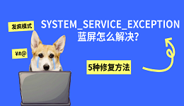 SYSTEM_SERVICE_EXCEPTION蓝屏怎么解决？5种修复方法