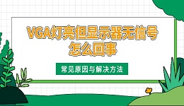 VGA灯亮但显示器无信号怎么回事 常见原因与解决方法