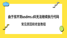 由于找不到usdms.dll无法继续执行代码？常见原因和修复教程
