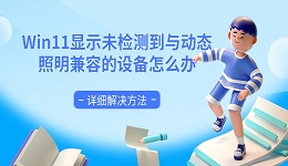 Win11显示未检测到与动态照明兼容的设备怎么办 详细解决方法