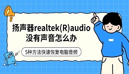 扬声器realtek(R)audio没有声音怎么办 5种方法快速恢复电脑音频