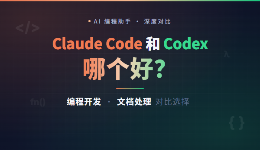 Claude Code和Codex哪个好？编程开发与文档处理对比选择